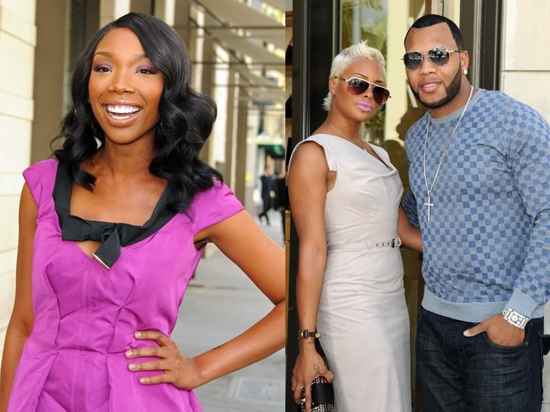 AWKWARD? Brandy's Ex Flo Rida Hits Her Louis Vuitton Event...With New